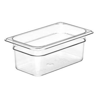 Cambro CA44CW135 Food Pan, Fourth Size, Clear, PK 6