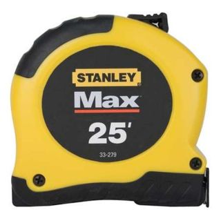 Stanley 33 279 Measuring Tape, 25 Ft, Yellow/Blk, Top Lock