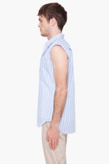 Comme Des Garçons Shirt Yarn Dyed Striped Vest for men