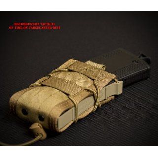 TACO Single RIFLE Magazine Pouch Fits Any 223   308 MAG COYOTE NEW