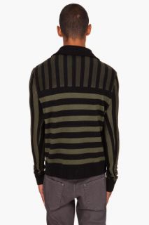 McQ Alexander McQueen Stripe Patchwork Sweater for men
