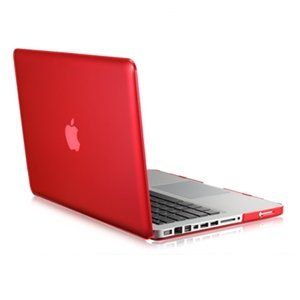 TopCase Red Crystal See Thru Hard Case Cover for Macbook