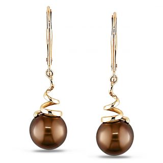 chocolate pearl dangle earrings msrp $ 359 64 today $ 149 99 off