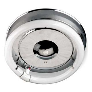 Lumapro 2ZE26 Ceiling Fixture, 32W, Circular, Chrome