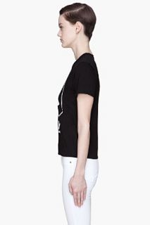 Comme Des Garçons Play  Black White Play Print T shirt for women