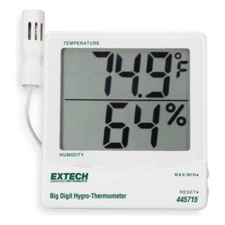 Extech 445715 NIST Digital Hygrometer, 14 to 140 F, NIST