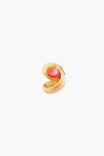 Yves Saint Laurent Pink Treasury Snail Ring for women