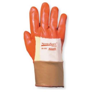 Ansell 28 350 Cut Resistant Gloves, Orange/Gold, M, PR