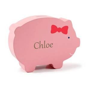 Personalized Wooden Piggy Bank Toys & Games