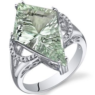Sterling Silver Kite Shape Gemstone Ring