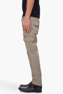 Shades Of Grey By Micah Cohen Khaki Olive Cargos for men