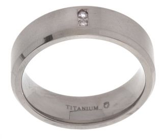 Titanium 7 mm 1/10ct TDW Round Diamond Band (I/ I2) Today $58.99 4.8