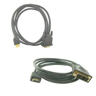 SKQUE 15 foot HDMI Male to DVI Male Cable