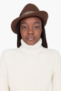 Rag & Bone Brown Wool Press Hat for women