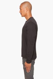 Lanvin Silk Placket Henley Shirt for men