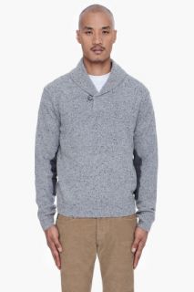 Paul Smith Jeans Grey Shawl Collar Sweater for men