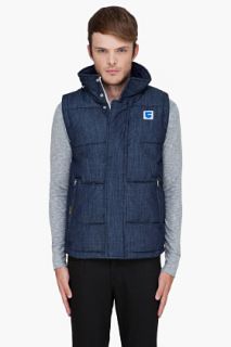 G Star Navy S.o. Park Buffer Vest for men