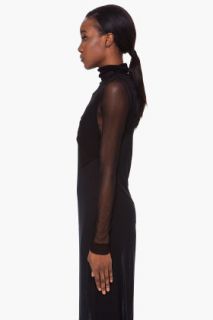 UNTTLD Black Silk Spy Turtleneck for women