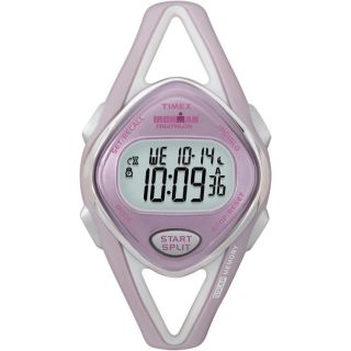 Timex Womens T5K027 Ironman Sleek 50 Lap Pink/Silvertone Watch