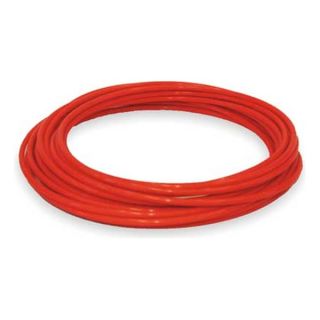 Nycoil 2VDU1 Tubing, 1/8 In OD, Nylon, Red, 50 Ft