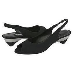 Vaneli Francie Black Pesca Fabric Sandals