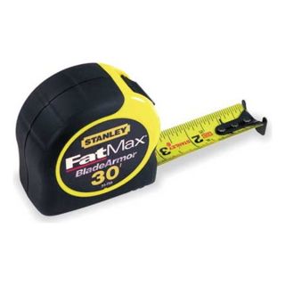 Stanley 33 730 Measuring Tape, 30 Ft, Yellow/Blk, Forward