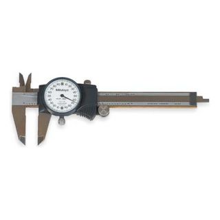 Mitutoyo 505 716 Dial Caliper, 0 4 In, 1.57 In Jaw