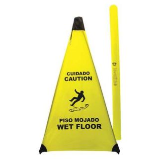 Novus Products PC131 Floor Sign, Cloth/Wire, Caution/Wet Floor