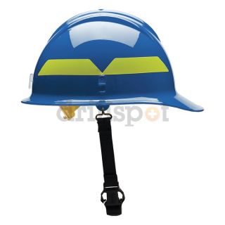 Bullard FCBLP Fire Helmet, Blue, Thermoplastic