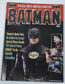 1989 Batman Michael Keaton Jack Nicholson Official Movie Magazine