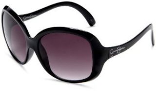 Jessica Simpson Womens J419 Oversized Sunglasses,Black