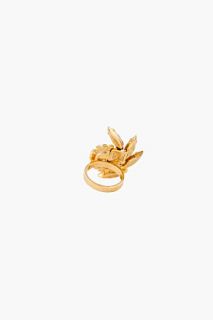 Dannijo Gold And Swarovski Handmade Rubik Ring for women