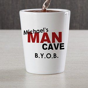 Personalized Shot Glasses   Man Cave