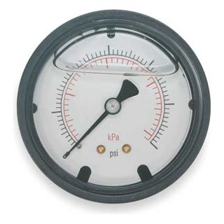 Approved Vendor 4FLK3 Pressure Gauge, Filled, 2 1/2 In, 60 Psi