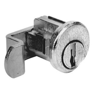 Compx National C8713 Pin Tumbler Lock, 1 3/32 In, Bright Nickel