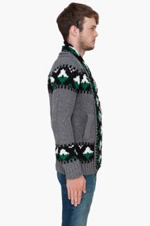 Diesel Charcoal K Kamea Cardigan for men