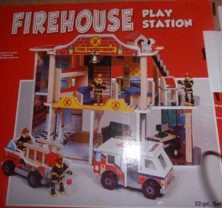Firehouse Fire Station 22 pc Set KidKraft 63229 Toys