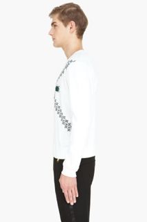 Markus Lupfer White Large Cross Bugs Sweatshirt for men