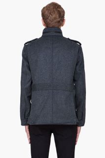 Rag & Bone Charcoal Hooded Hastings Jacket for men
