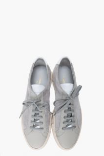 Common Projects Grey Suede Vintage Sneakers for men