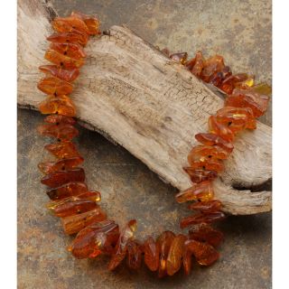 Honey Baltic Amber Chips Garland Necklace (Poland)