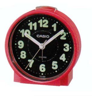 Casio #TQ228 4DF Round Travel Table Top Alarm Clock Watches 