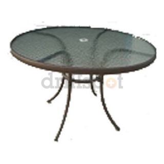 AGIO 35 40 01 40" Round Glass Top Table