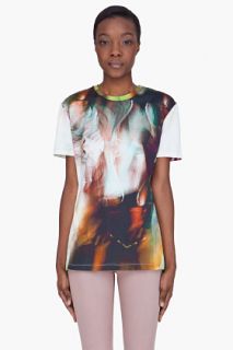 Michael Angel Multicolor Printed Token T shirt for women