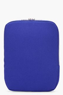 KRISVANASSCHE Blue Zippered Backpack for men