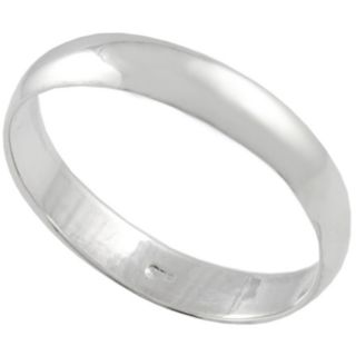 Smooth Simple design High shine Polished finish Sterling Silver Ring