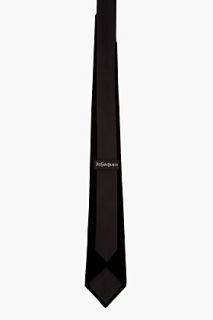 Yves Saint Laurent Black Velvet silk Tie for men