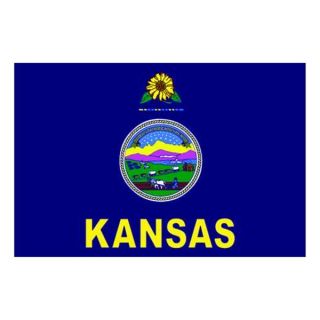Nylglo 141860 Kansas State Flag, 3x5 Ft
