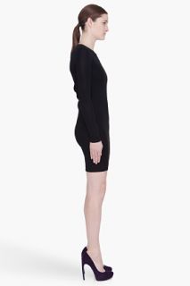T By Alexander Wang Black Draped Back Mini Dress for women