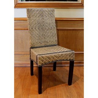 Joseph Rattan Peel Woven High Back Chairs (Set of 2)
